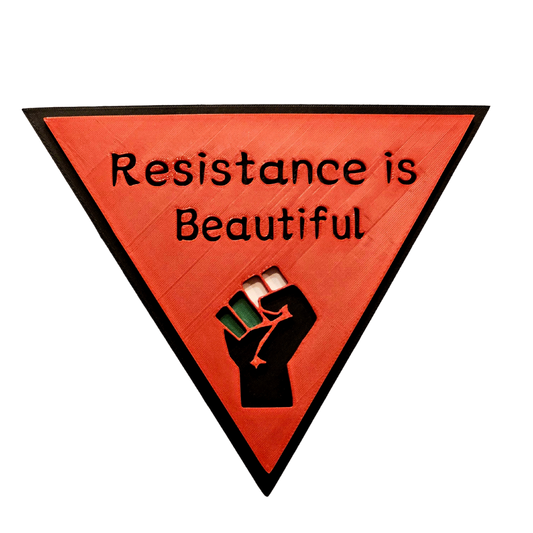 Resistance is Beautiful - Handmade Plaque - Rage Meter 💥💥💥